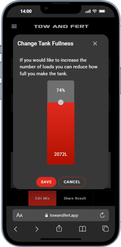 Tow and Fert Calculator Preview Image